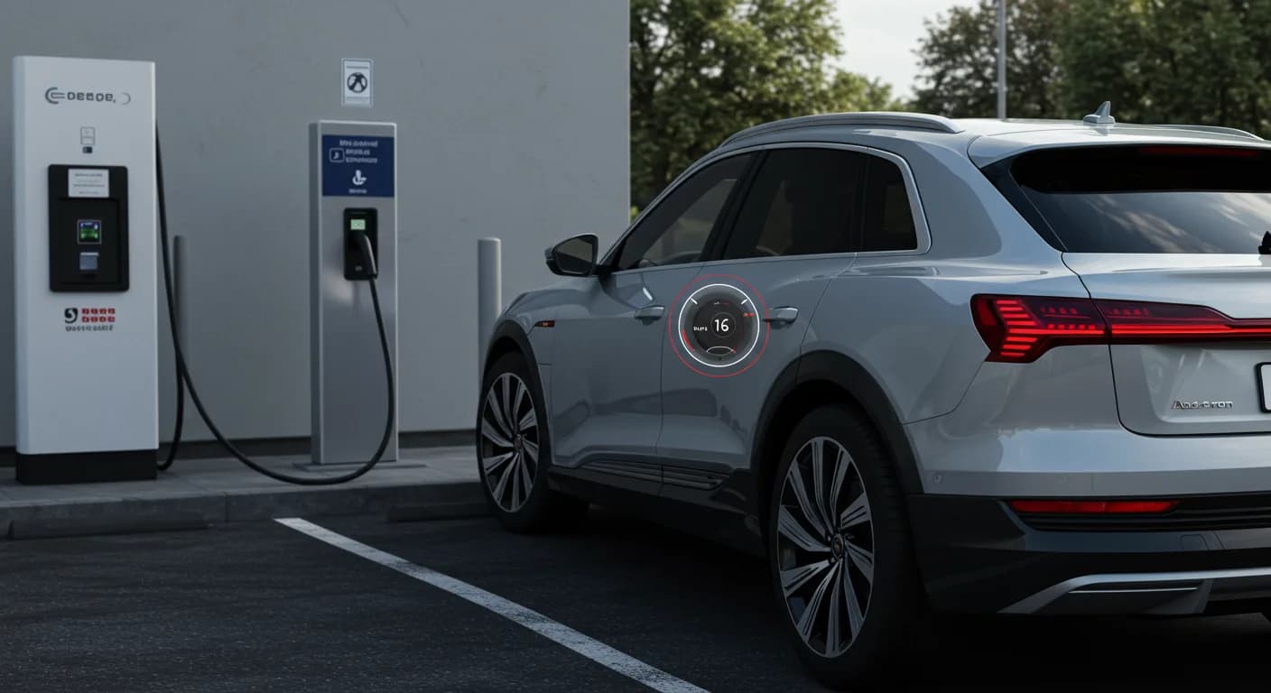 2021 Audi e-tron — Audi e-tron battery gauge