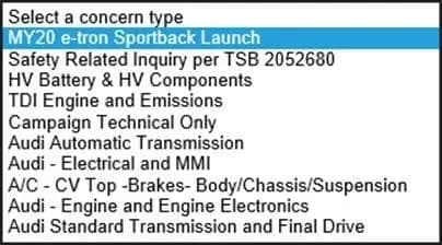 2021 Audi e-tron — manufacturer_communication document image 1