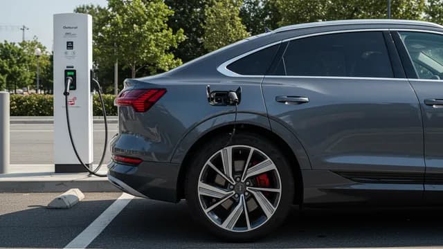 2021 Audi e-tron — Audi e-tron iPhone charging