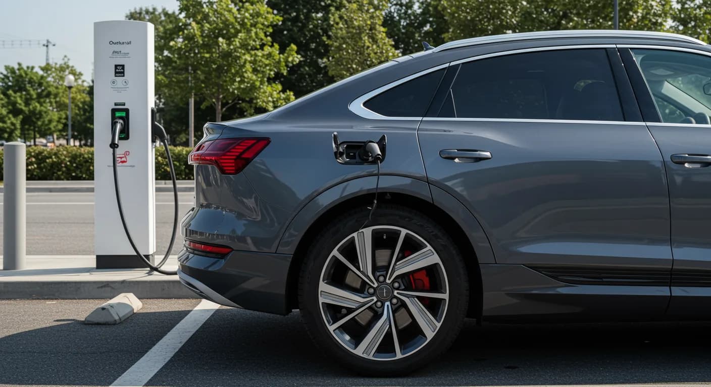 2021 Audi e-tron — Audi e-tron iPhone charging