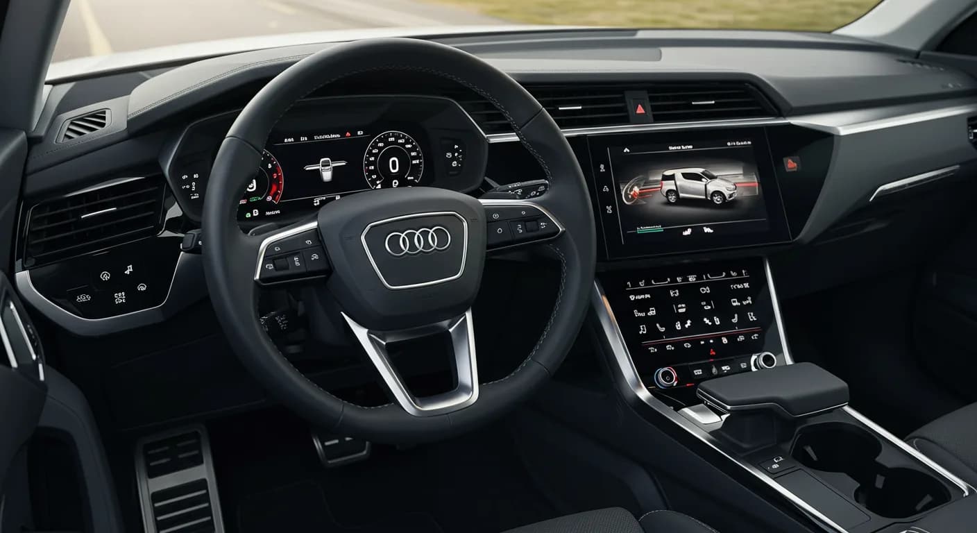 2021 Audi e-tron — Audi e-tron implausible range display