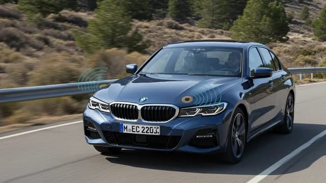 2021 BMW 330i — BMW top view camera misalignment