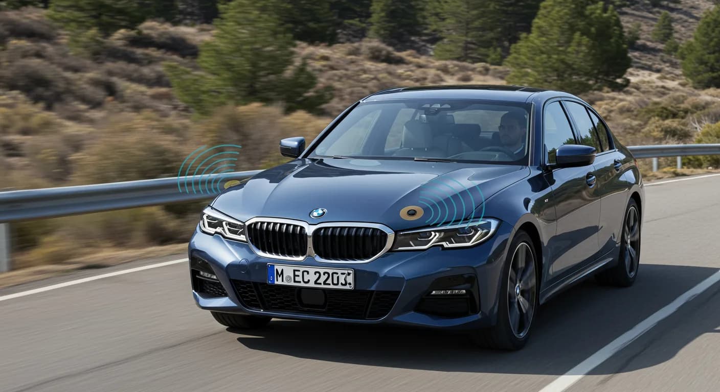 2021 BMW 330i — BMW top view camera misalignment