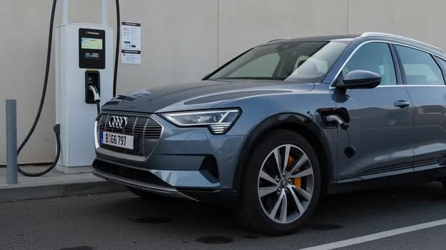 2022 Audi e-tron — Audi e-tron hanging cables