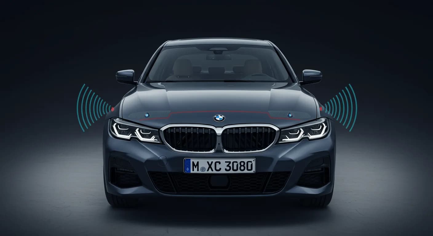2021 BMW 330i — 2021 BMW 330i top view camera misaligned