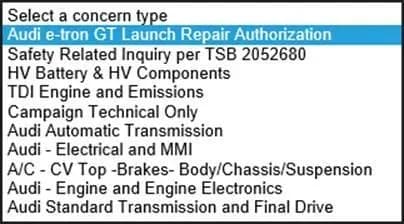 2022 Audi e-tron — manufacturer_communication document image 1