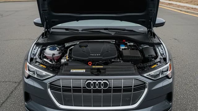 2021 Audi e-tron — Audi low coolant light