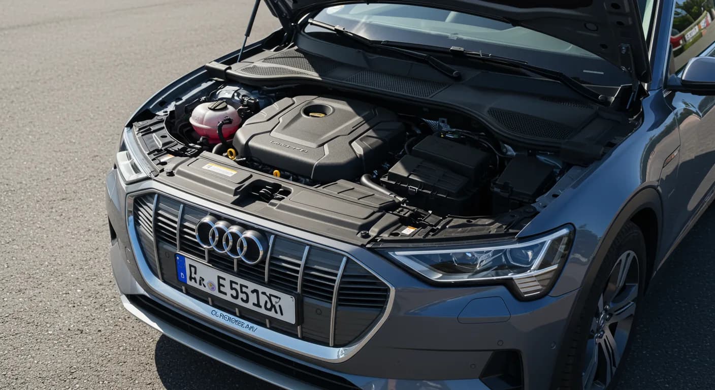 2021 Audi e-tron — Audi e-tron coolant marks