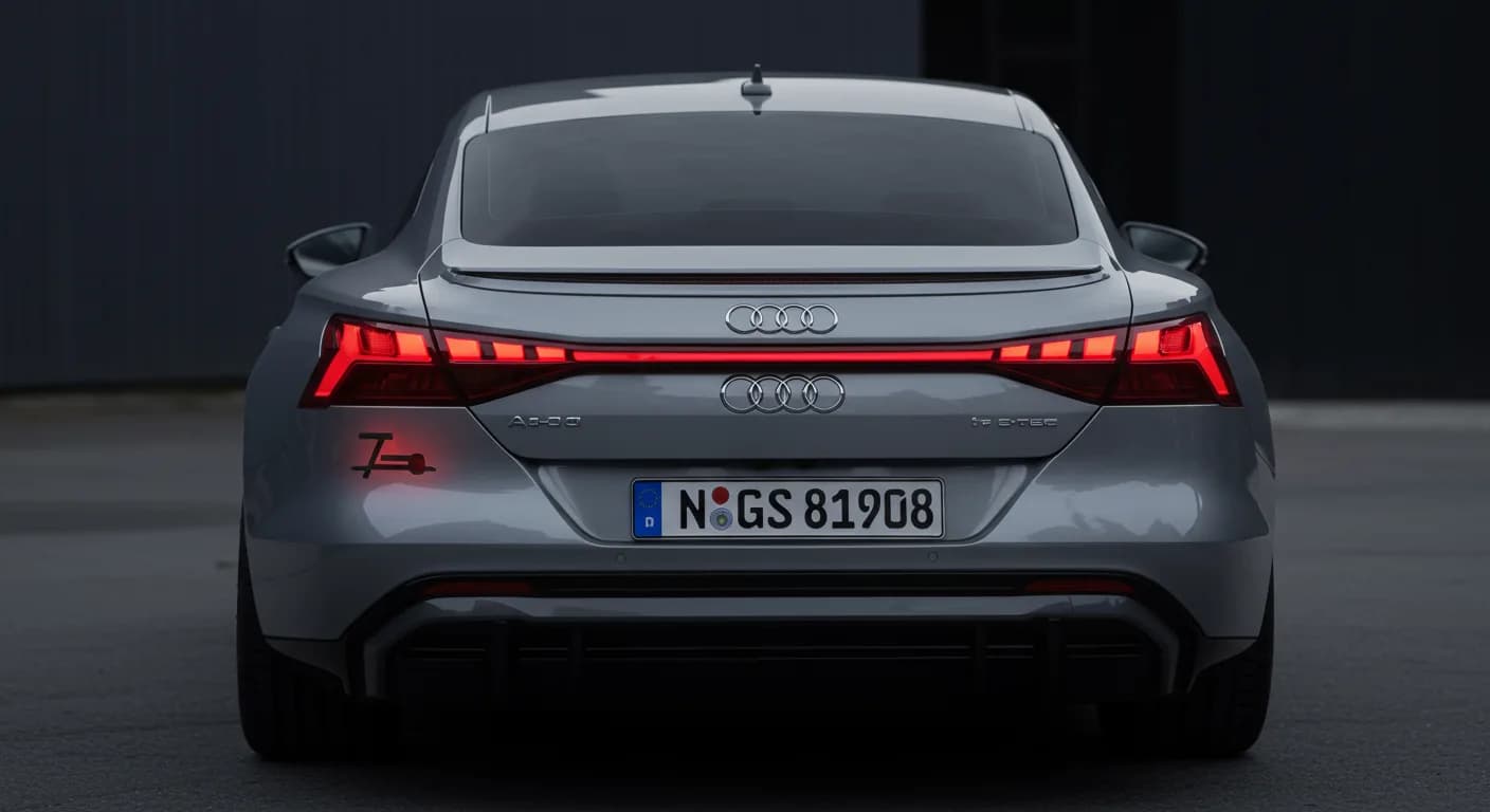 2022 Audi RS e-tron GT — 2022 Audi e-tron GT rear seat belt warning