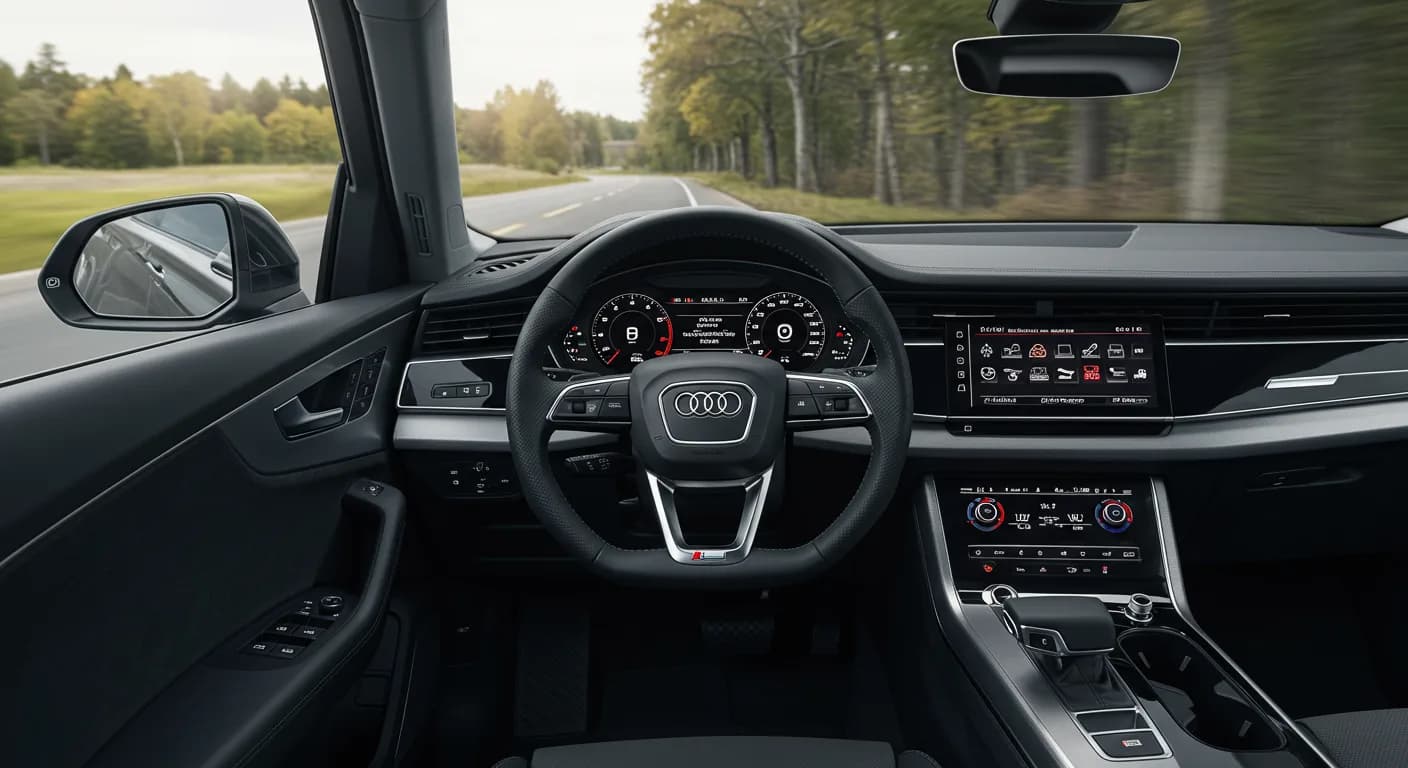 2021 Audi Q8 — 2021 Audi Q8 red steering warning