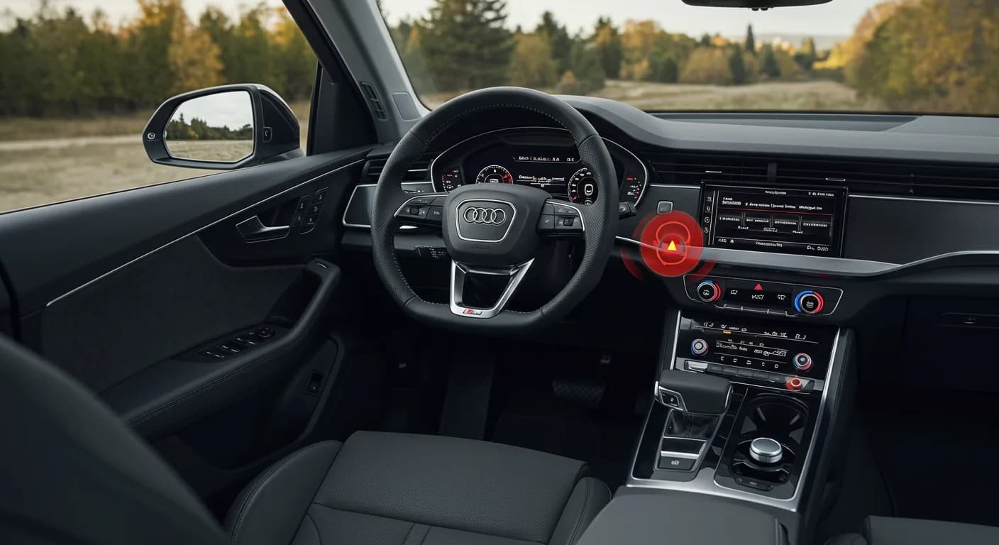 2021 Audi Q8 — Audi Q8 red steering warning light