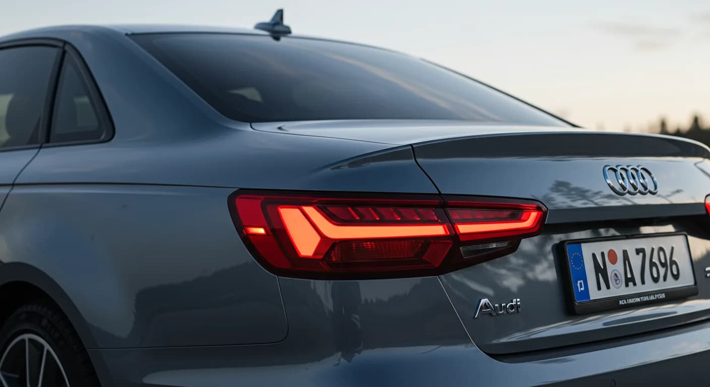 2021 Audi A4 — 2021 Audi A4 tail lamp warning