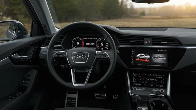 2021 Audi e-tron — Audi e-tron range display