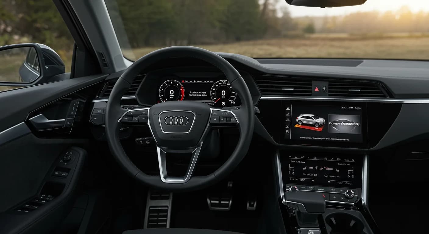 2021 Audi e-tron — Audi e-tron range display