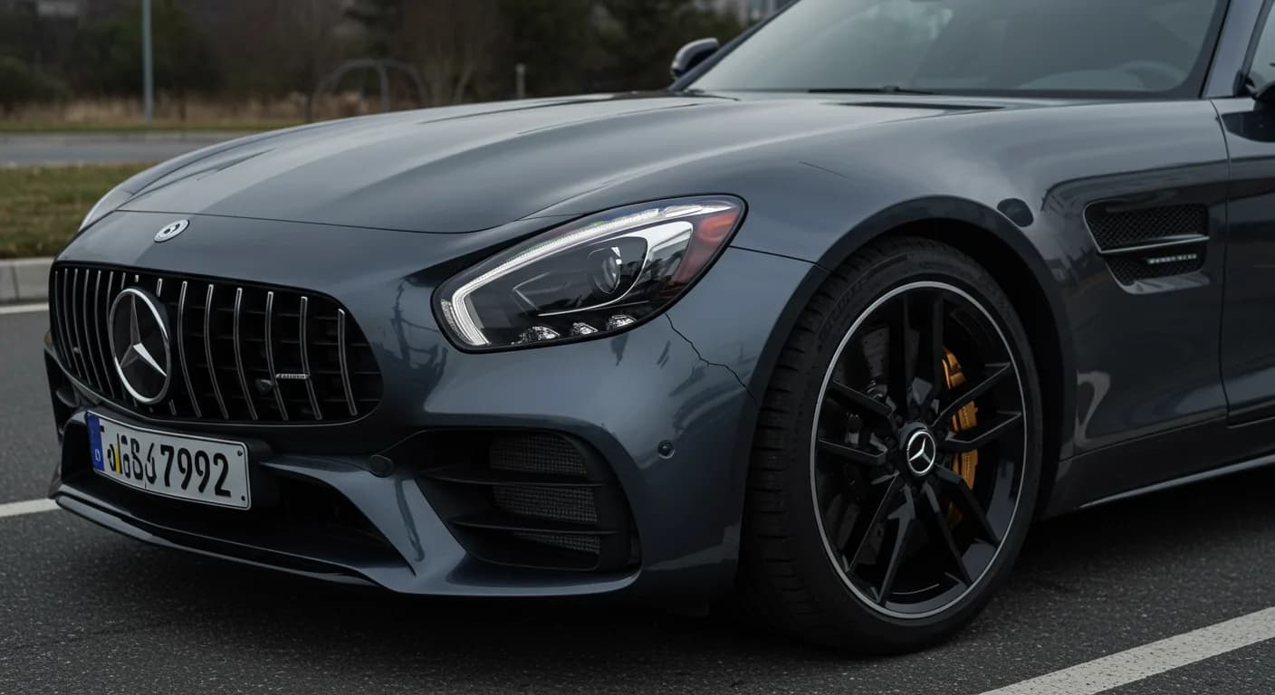 2021 Mercedes-Benz AMG GT — Mercedes-Benz AMG GT hood support crack