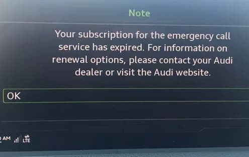 2022 Audi e-tron — manufacturer_communication document image 1