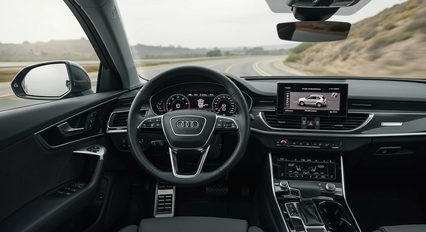 2021 Audi A6 — Audi A6 lower display flickering