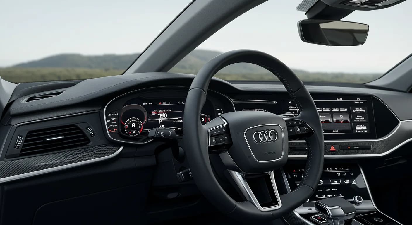 2022 Audi A6 — Audi A6 lower display flickering