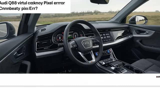 2021 Audi Q8 — Audi Q8 virtual cockpit pixel error