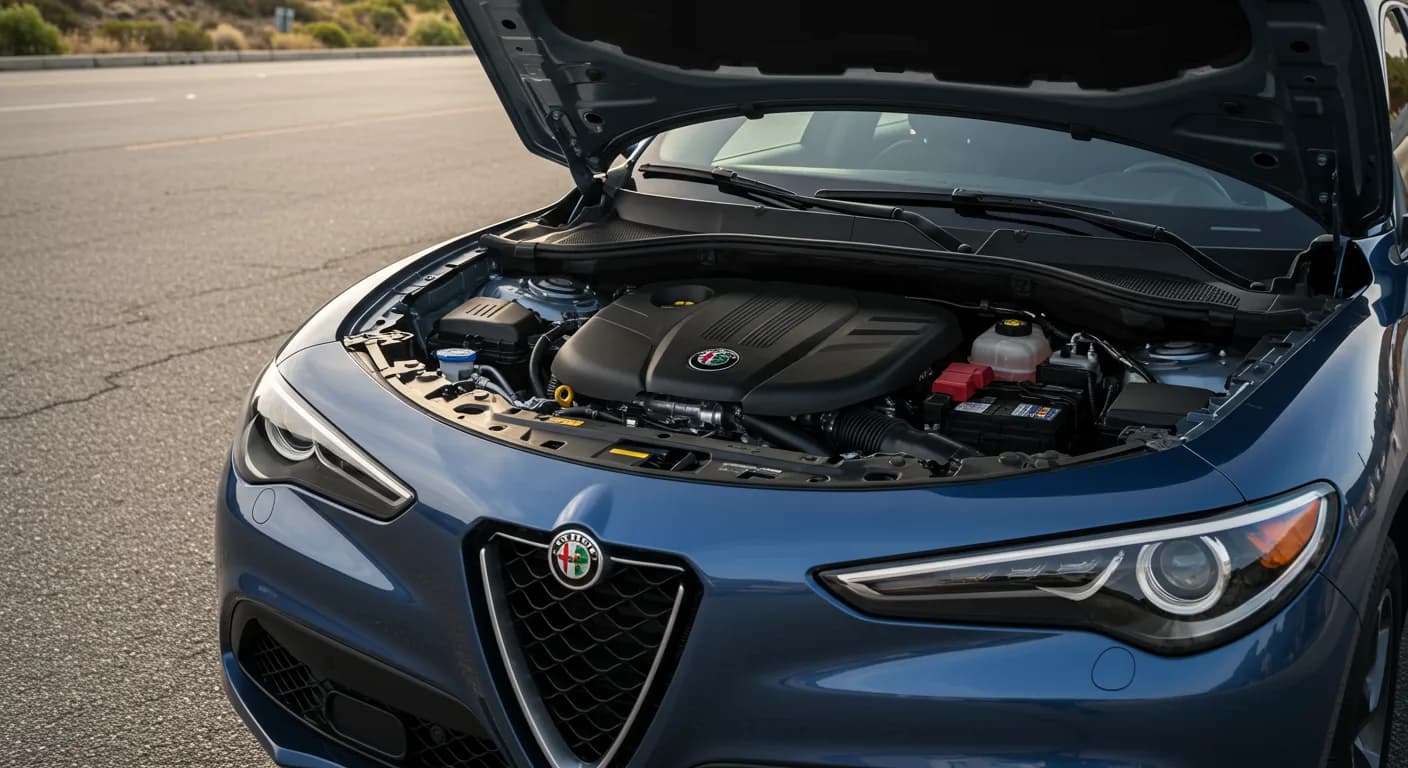 2022 Alfa Romeo Stelvio — Alfa Romeo Stelvio oil change monitor