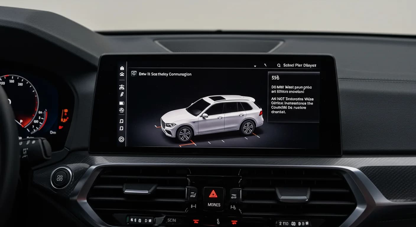 2022 BMW X3 — BMW X3 infotainment white spots