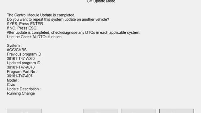 2022 Honda Civic — manufacturer_communication document image 1