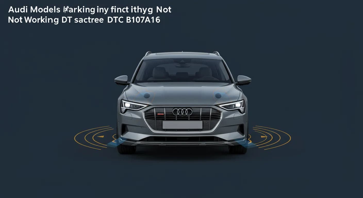 2023 Audi e-tron — Audi parking aid DTC B107A16