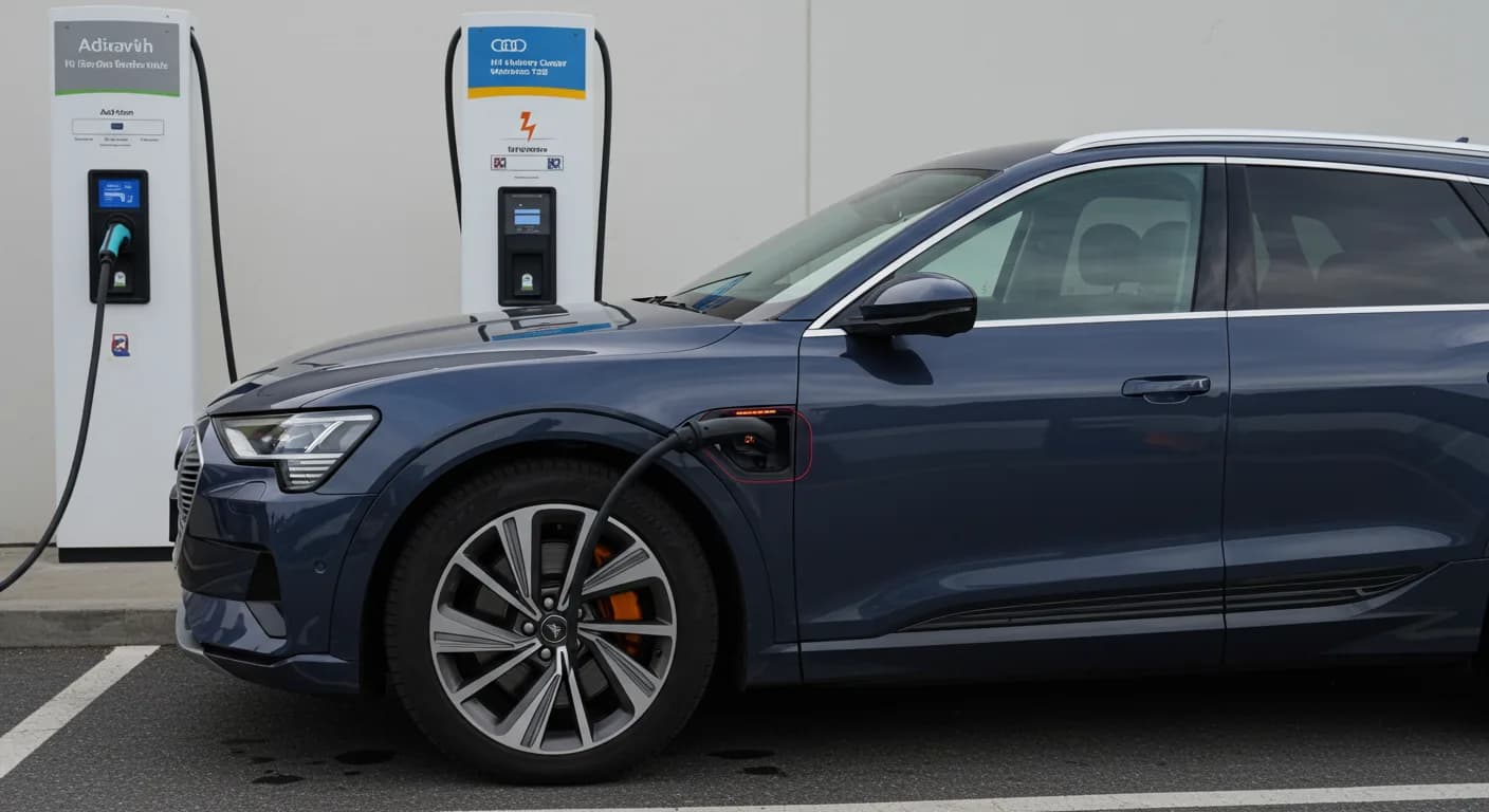 2021 Audi e-tron — Audi e-tron high-voltage battery charger