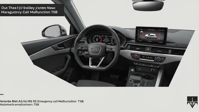 2021 Audi A5 — Audi A5 emergency call malfunction