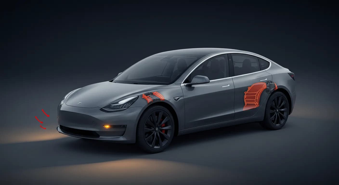 2021 TESLA Model 3 — Tesla Model 3 braking alerts