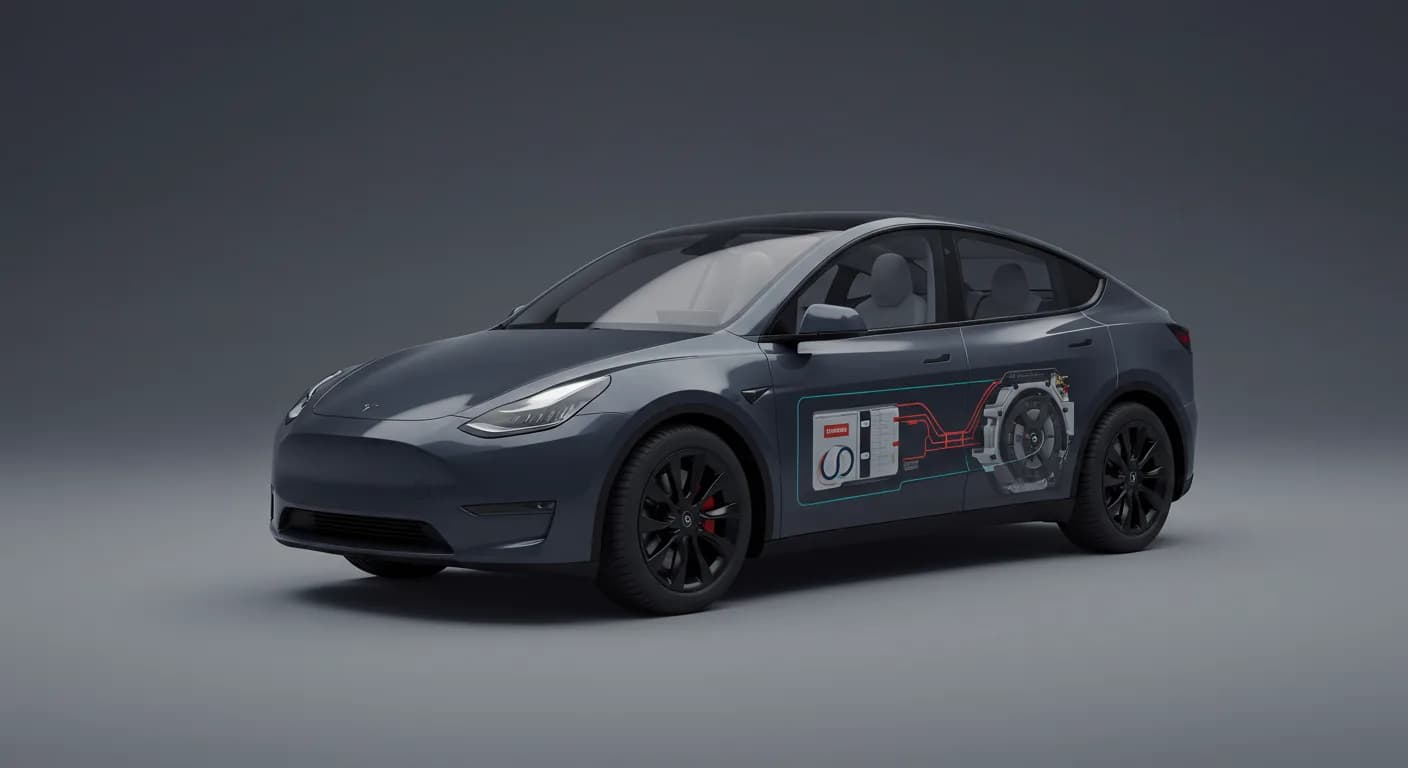 2023 TESLA Model Y — Tesla Model Y range reduction