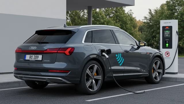 2023 Audi e-tron — Audi Phone Box wireless charging