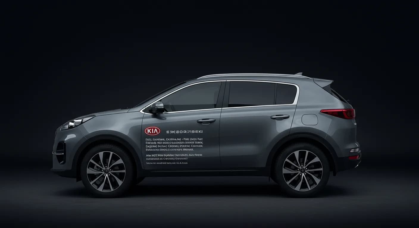 2023 Kia Sportage — Kia Sportage emissions sticker