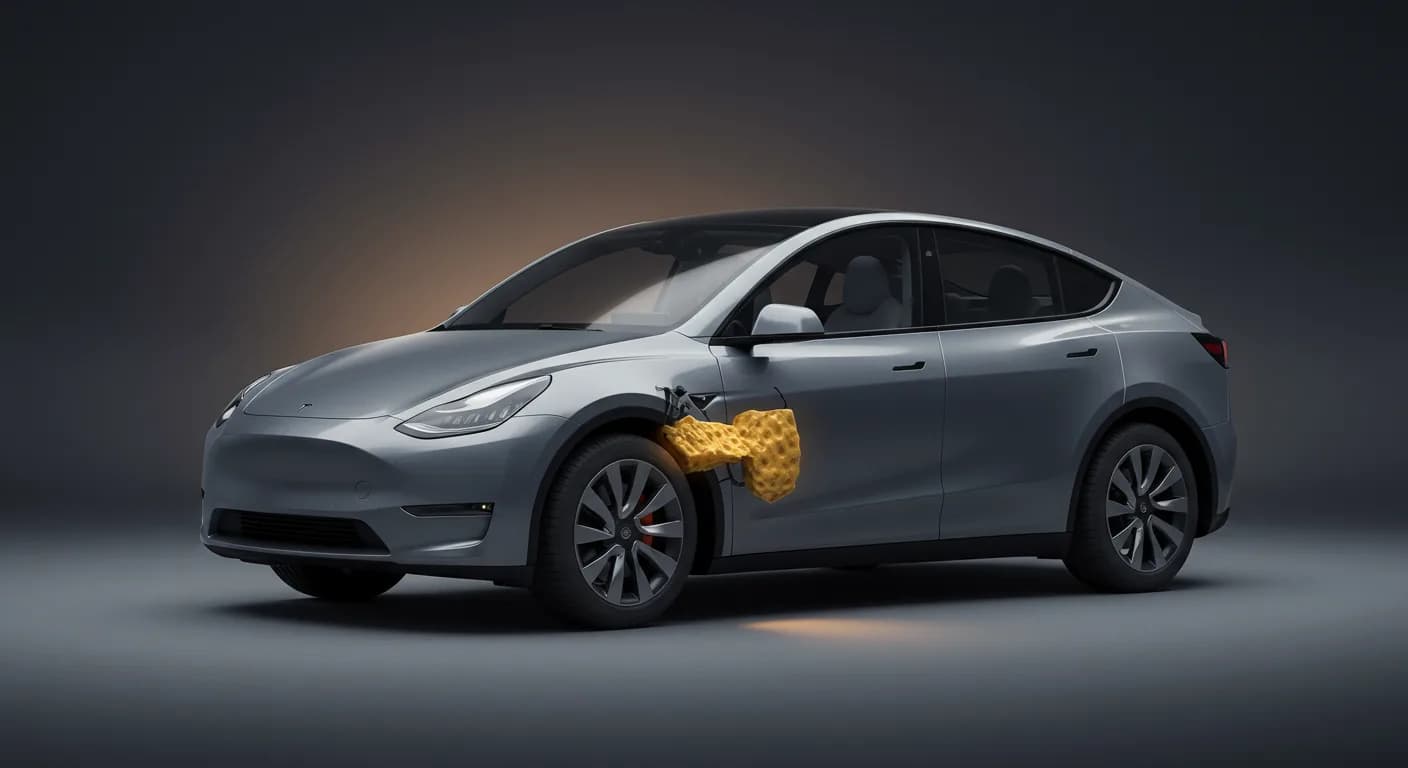 2023 TESLA Model Y — Tesla Model Y knee impact foam