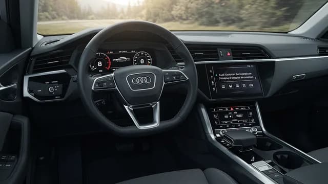 2021 Audi e-tron — Audi e-tron outside air temperature display