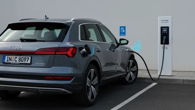2021 Audi e-tron — Audi wireless phone charging