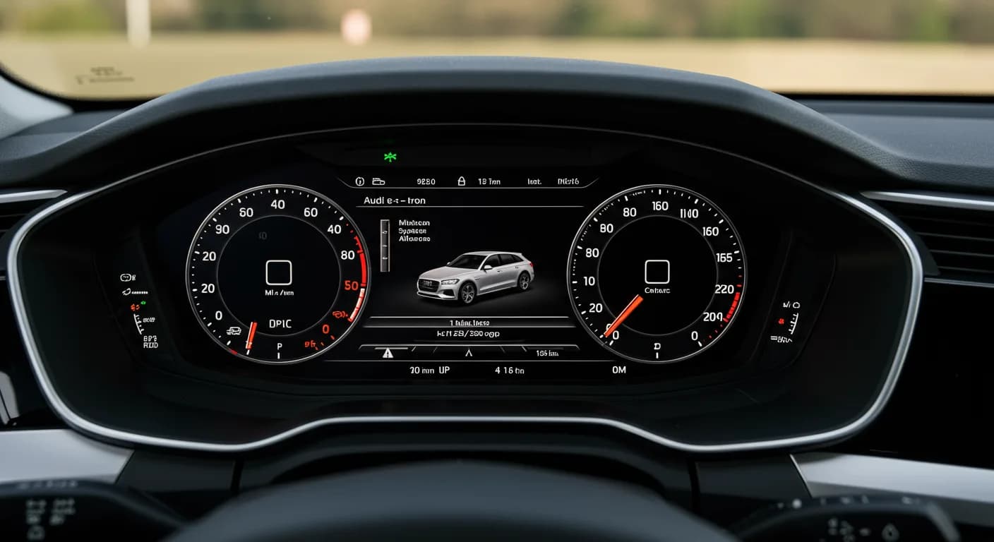 2022 Audi e-tron — Audi e-tron instrument cluster fault