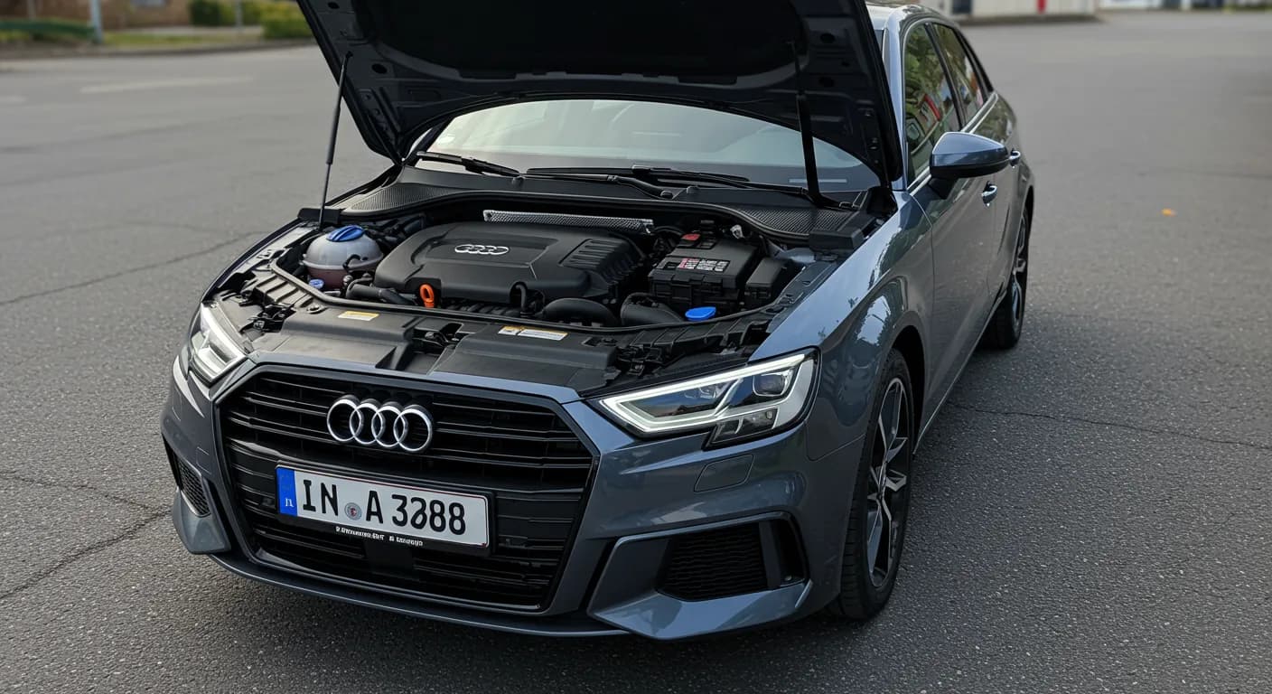 2024 Audi A3 — 2024 Audi A3 engine cover missing