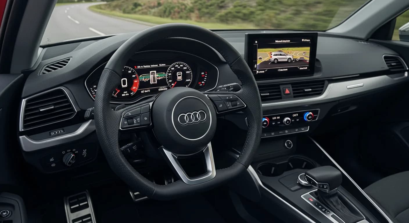 2022 Audi A5 — Audi A5 instrument cluster empty