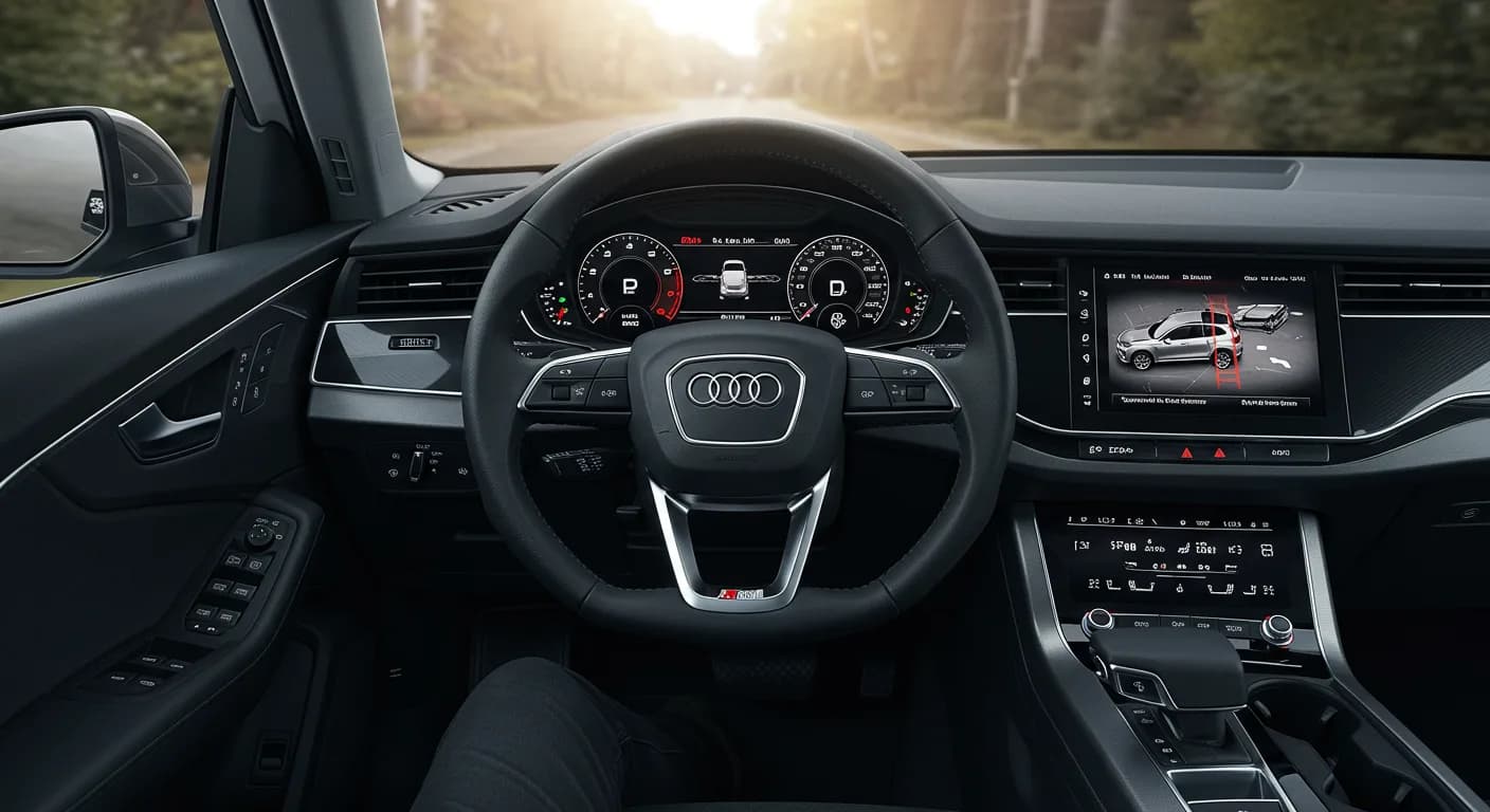 2024 Audi Q8 — 2024 Audi Q8 information display overlap