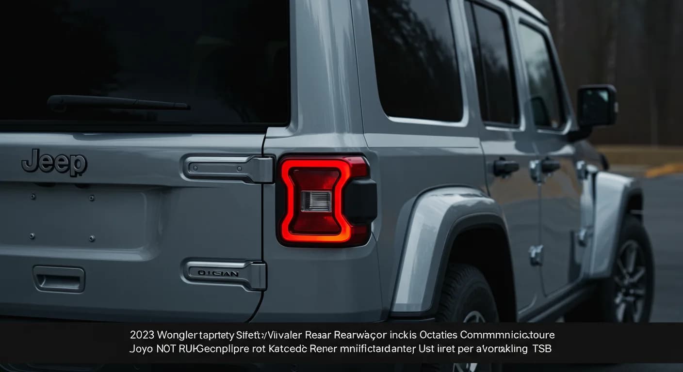 2023 Jeep Wrangler — 2023 Jeep Wrangler manufacturer_communication