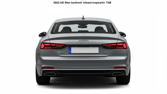 2022 Audi A5 — 2022 Audi A5 rear backrest release inoperative