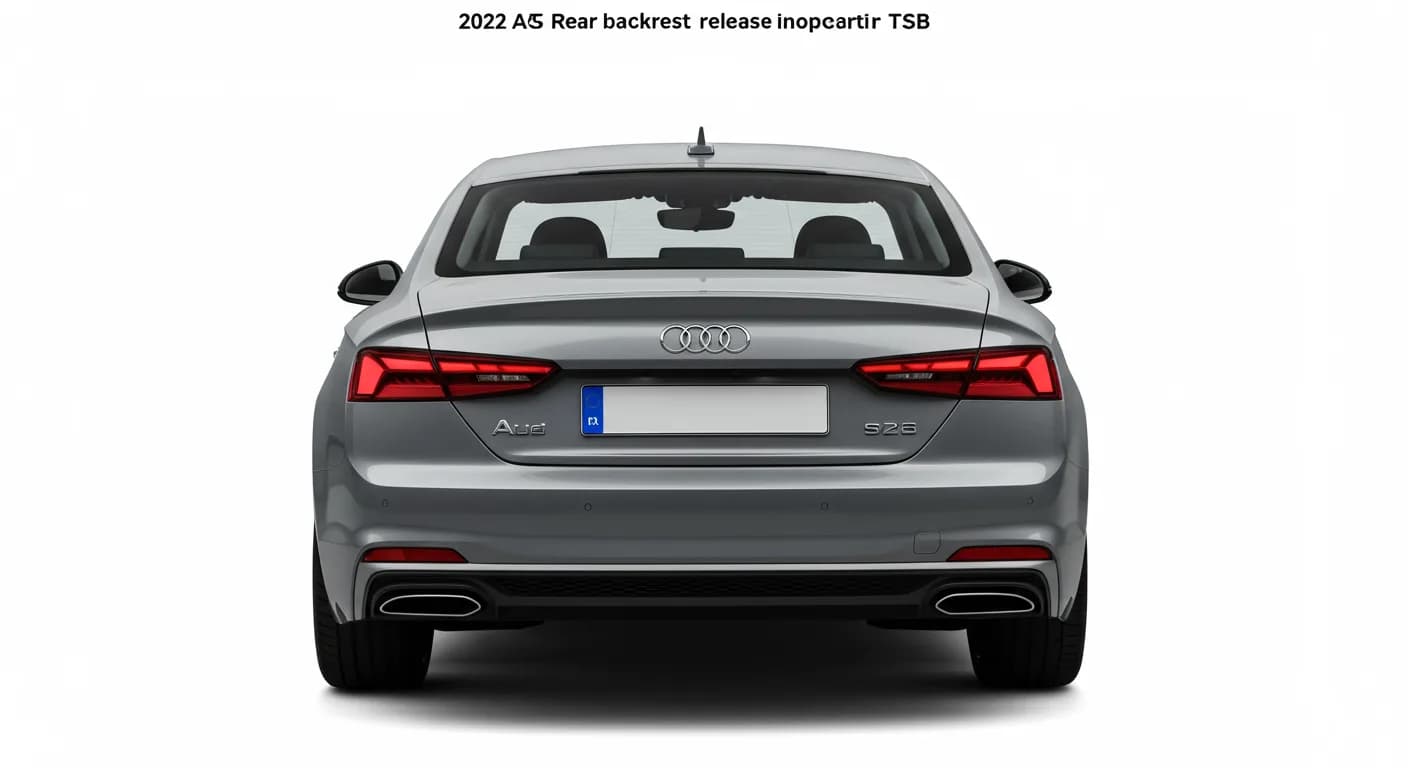 2022 Audi A5 — 2022 Audi A5 rear backrest release inoperative