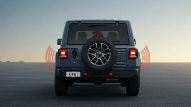 2021 Jeep Wrangler — 2021 Jeep Wrangler rear park assist warning