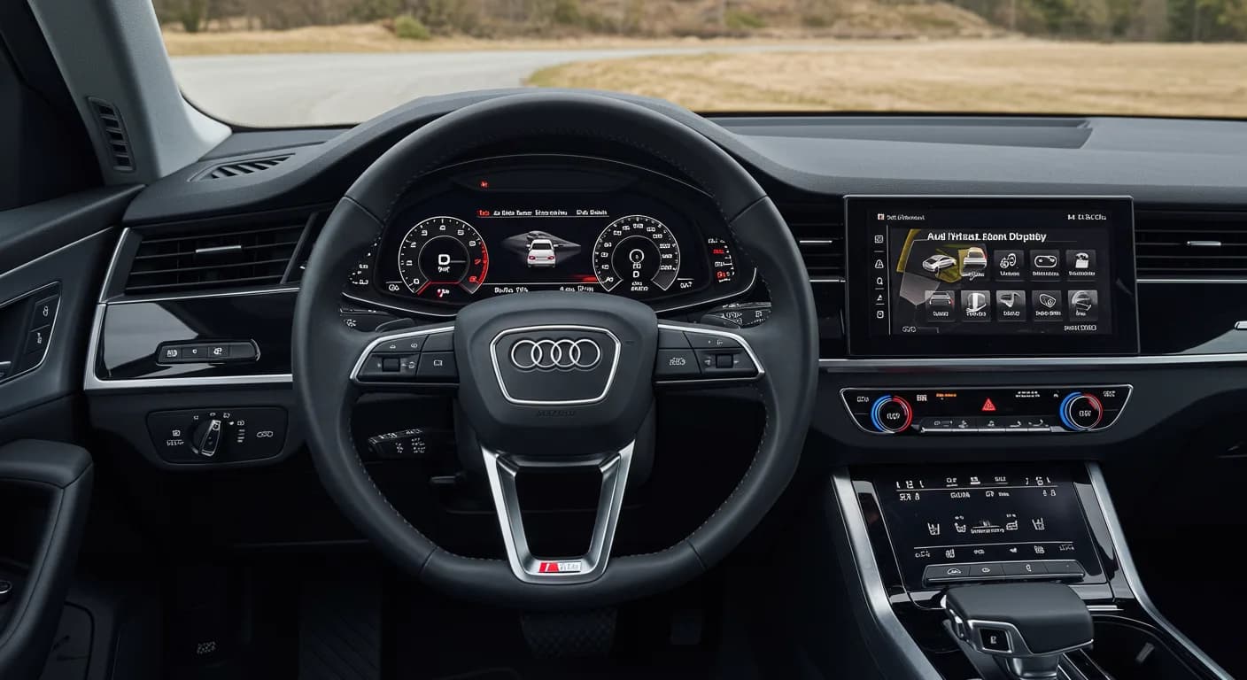 2024 Audi Q8 — Audi Virtual Cockpit blank display