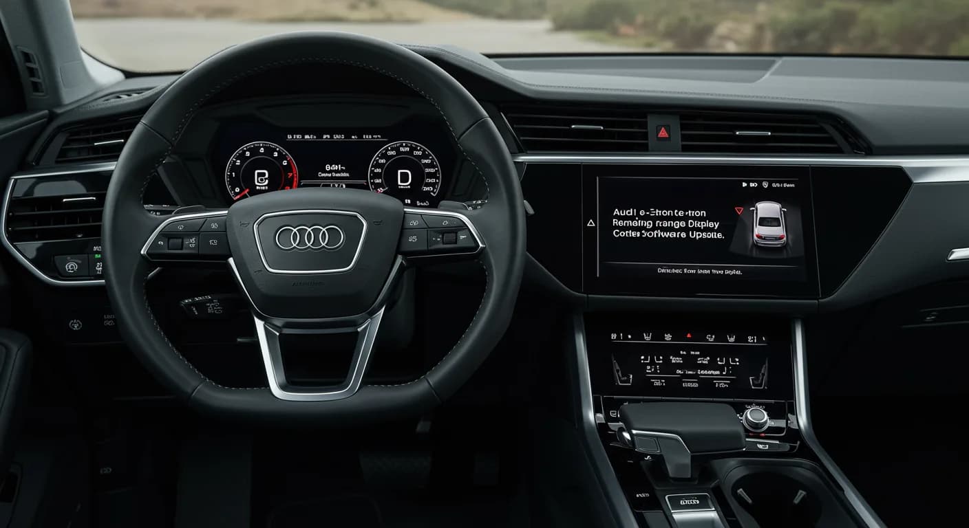 2021 Audi e-tron — Audi e-tron remaining range display
