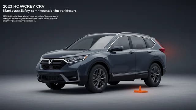 2023 Honda CR-V — 2023 Honda CR-V manufacturer_communication