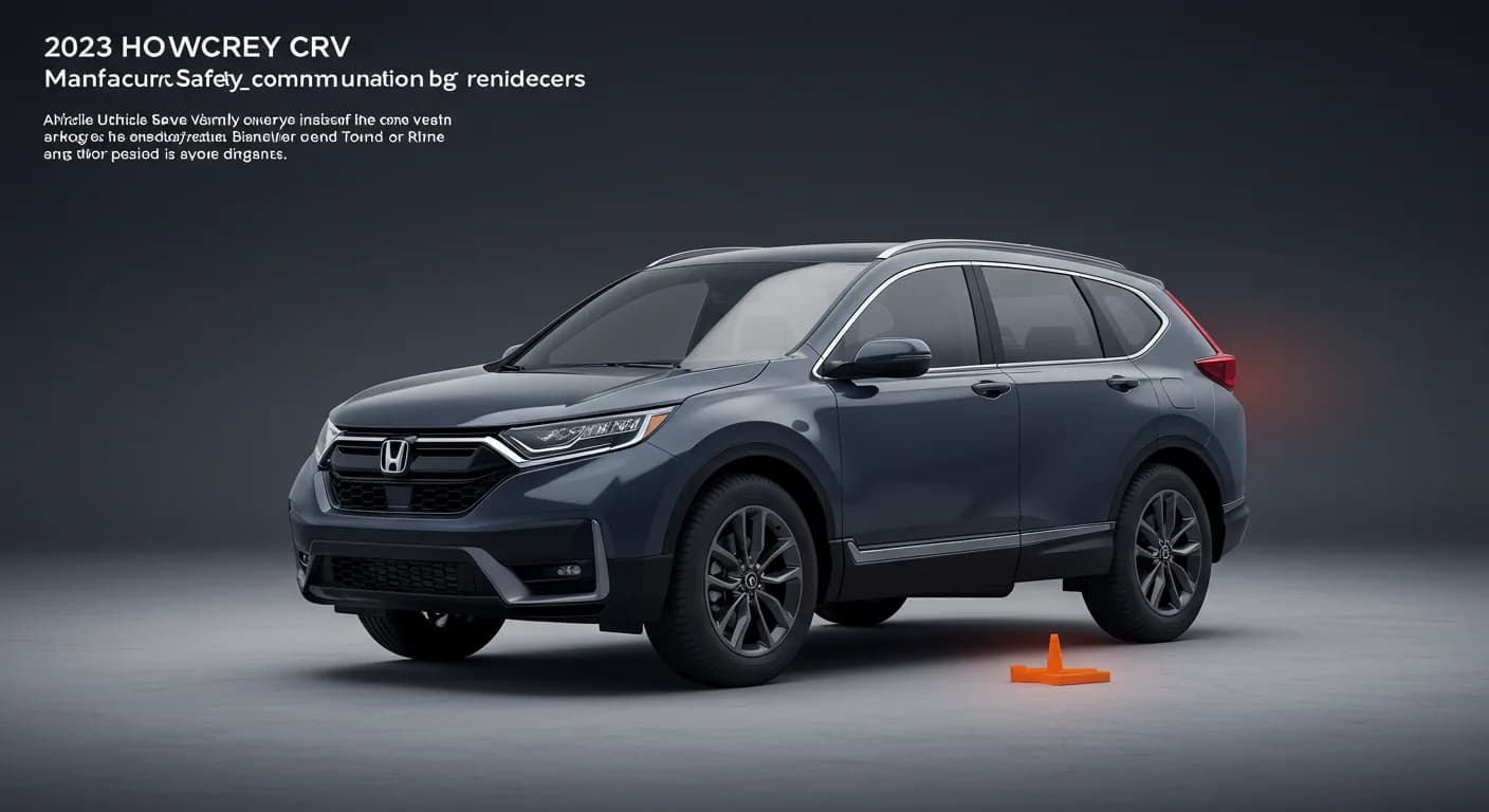 2023 Honda CR-V — 2023 Honda CR-V manufacturer_communication