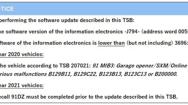 2021 Audi e-tron — manufacturer_communication document image 1