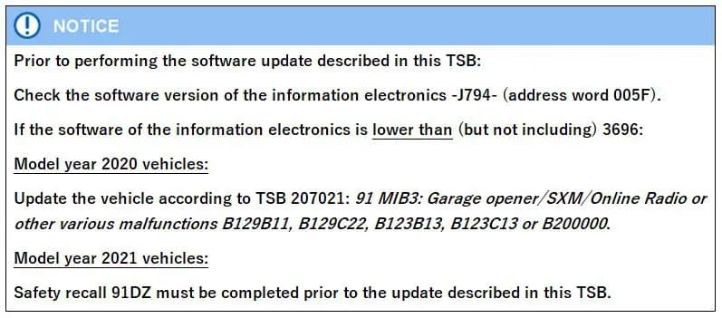 2021 Audi e-tron — manufacturer_communication document image 1